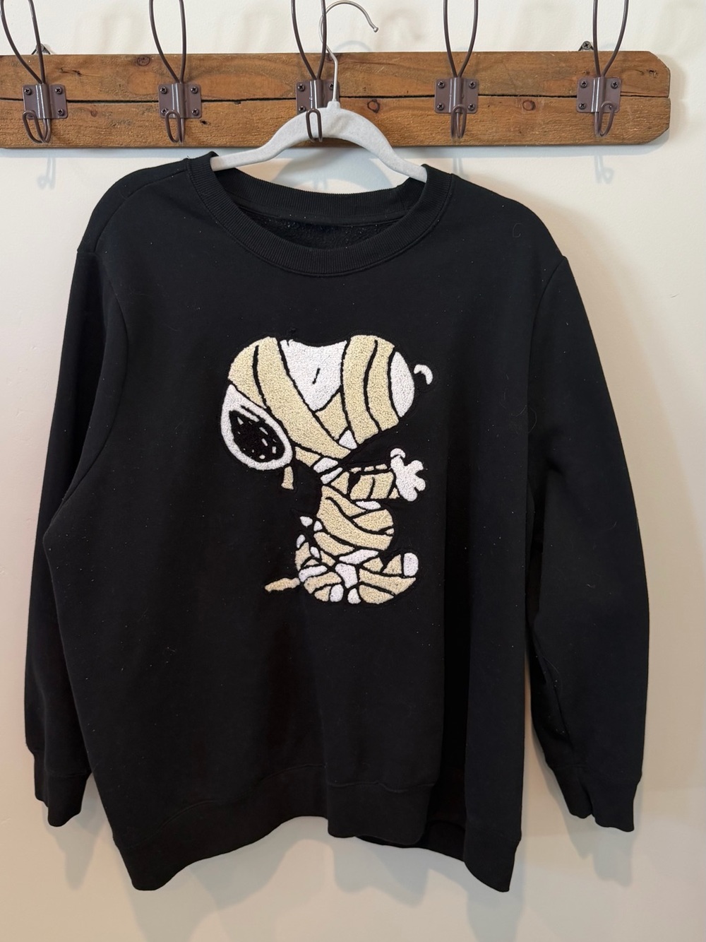 Snoopy Sweater with Fizzy Cartoon Mummy for Halloween